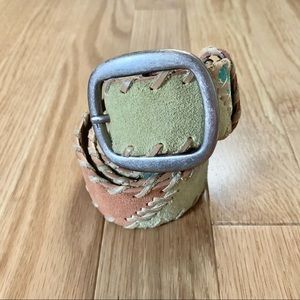 Fossil | Suede Leather Patchwork Belt | Sz M